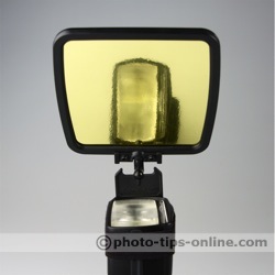 SpectraLight flash diffuser: gold reflector
